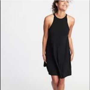 High neck swing dress